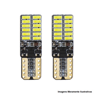 2 Lampadas de Led T10 24leds Com Canbus
