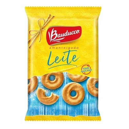 Biscoito Doce Bauducco Amanteigado de Leite Pacote 335G