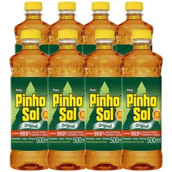 Kit Desinfetante Pinho Sol Original 500ml com 8 unidades
