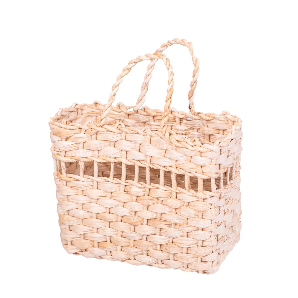 KIT Bolsa de Palha Bolsinha Infantil Lembrancinha Decoração 19x09x13