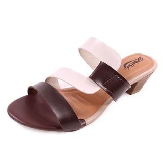 Tamanco Gioh Shoes Salto Baixo Bloco Marrom