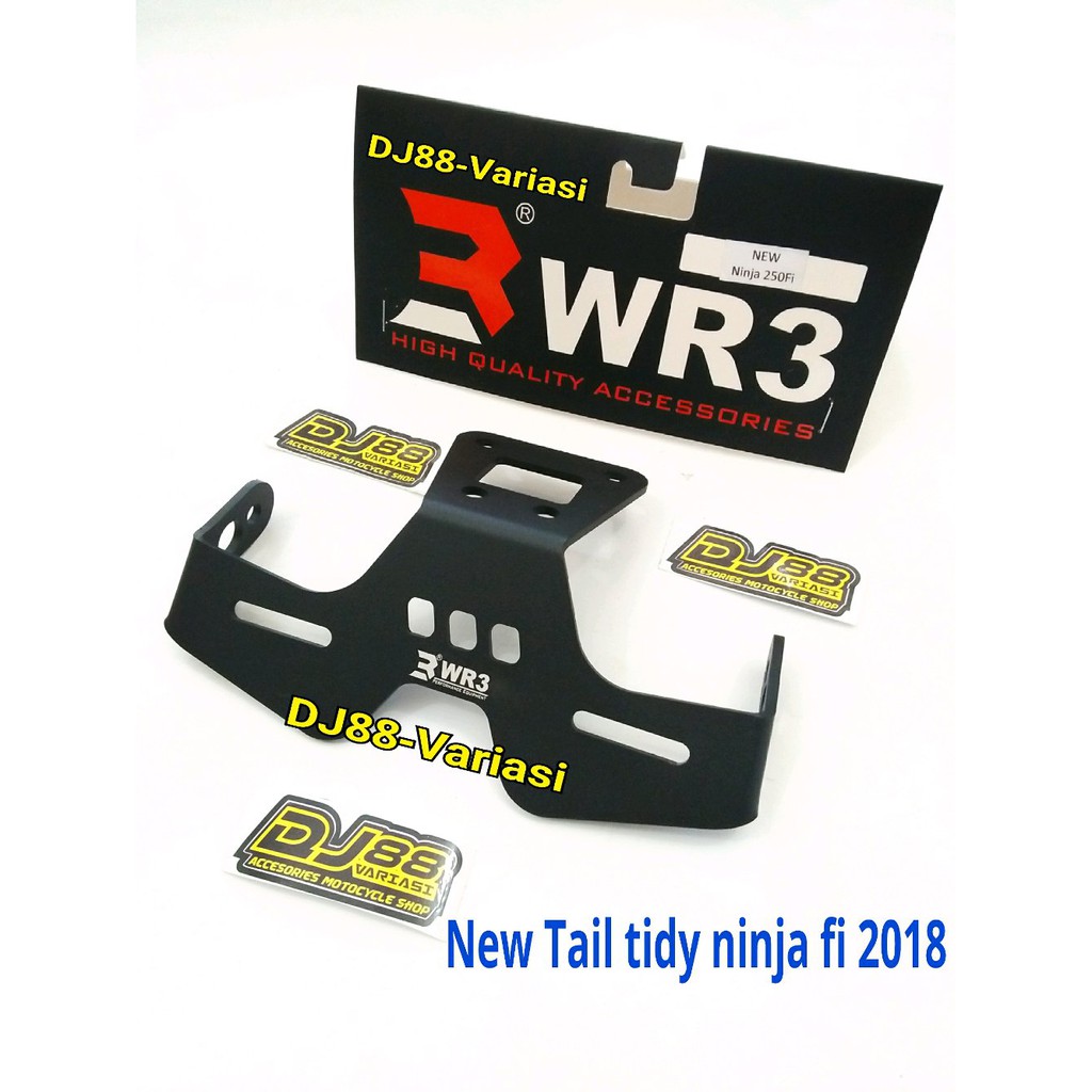 Ninja 250 fi 2018 Novo Suporte De Placa Arrumada Traseira WR3