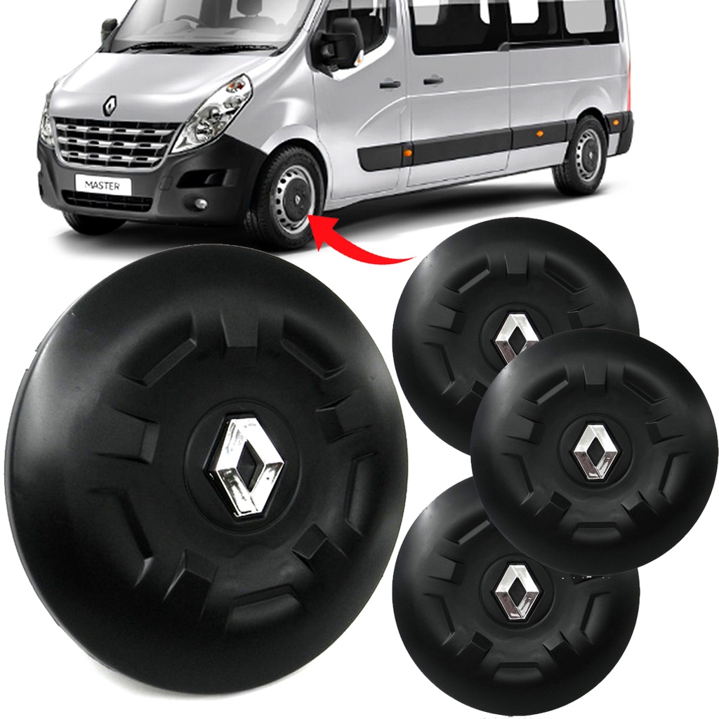 Jogo Calota Centro Miolo Compatível com Master 2014 2015 2016 2017 - 4 Peças em Oferta na Shopee