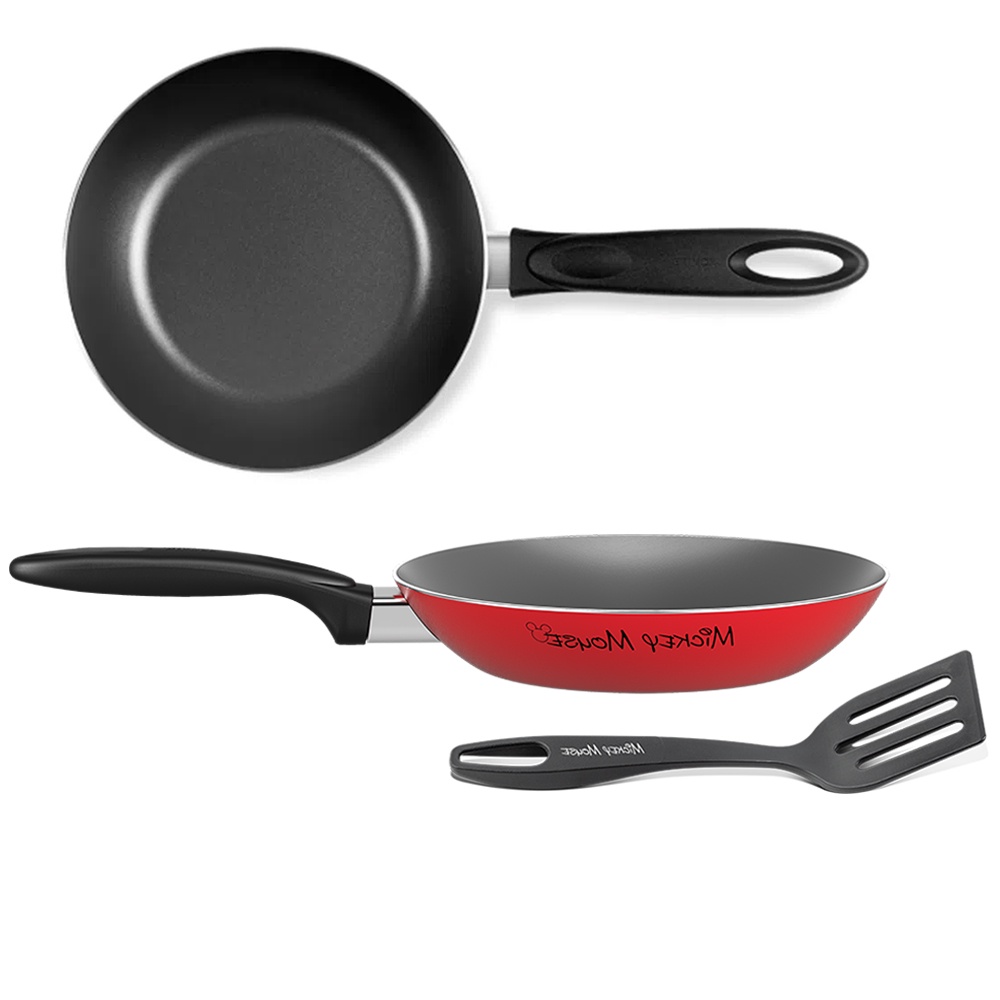 Panela Frigideira Alumínio Ø24cm Antiaderente Espátula Cozinha Mickey - 7222/385 Brinox