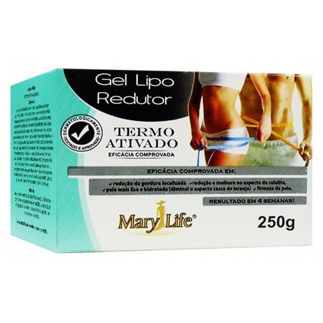 4 Gel Lipo Redutor Mary Life 250g