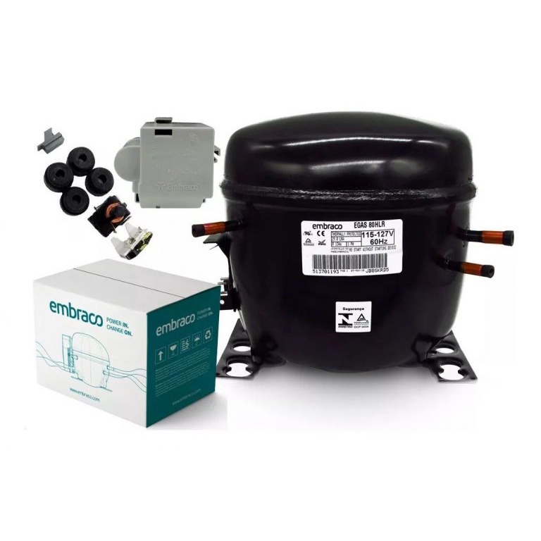 COMPRESSOR  EMBRACO 1/4   +  S / RESF GÁS R134 VOLTAGEM  220V NOVO