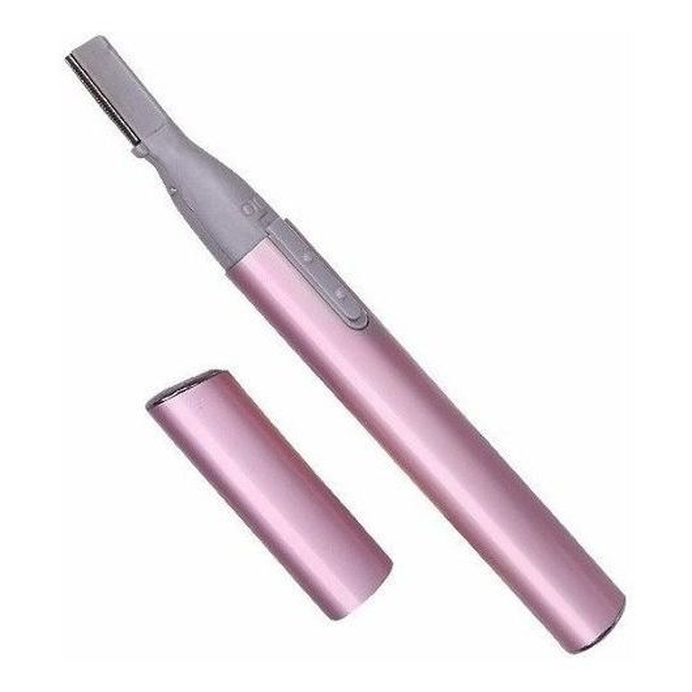 Aparador De Pelos Cortador Eletrico Para Nariz Sobrancelhas Caneta Rosa