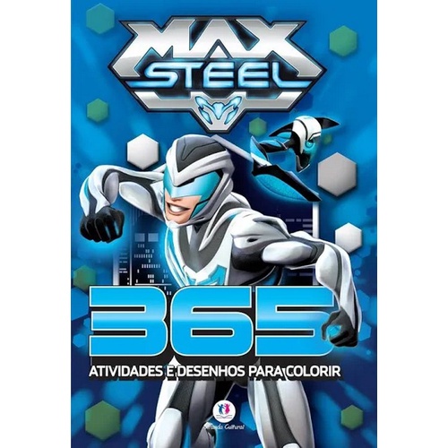 Livro: 365 Atividades e Desenhos p/ Colorir - Max Steel