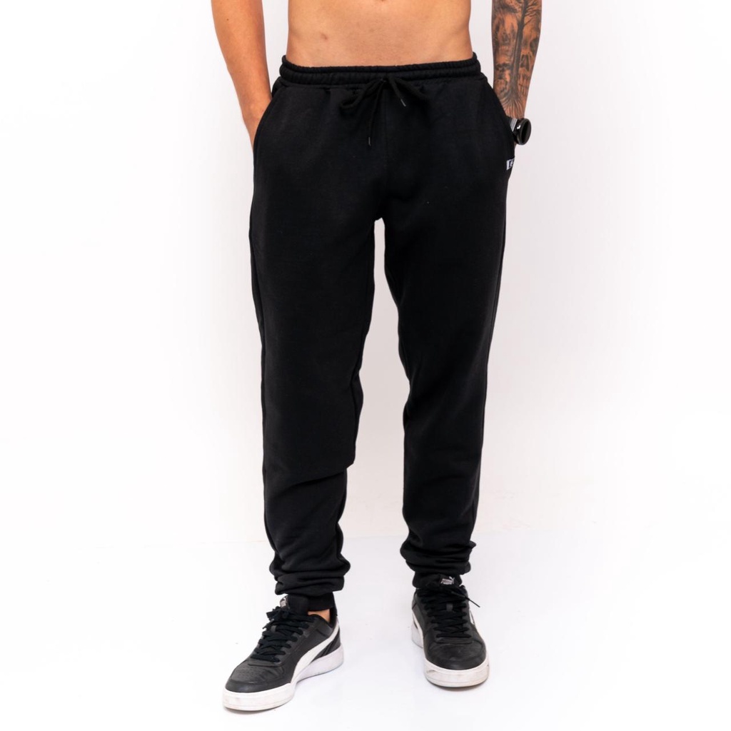 Calça Moletom Masculina Jogger Slim Fit Básica Heyju