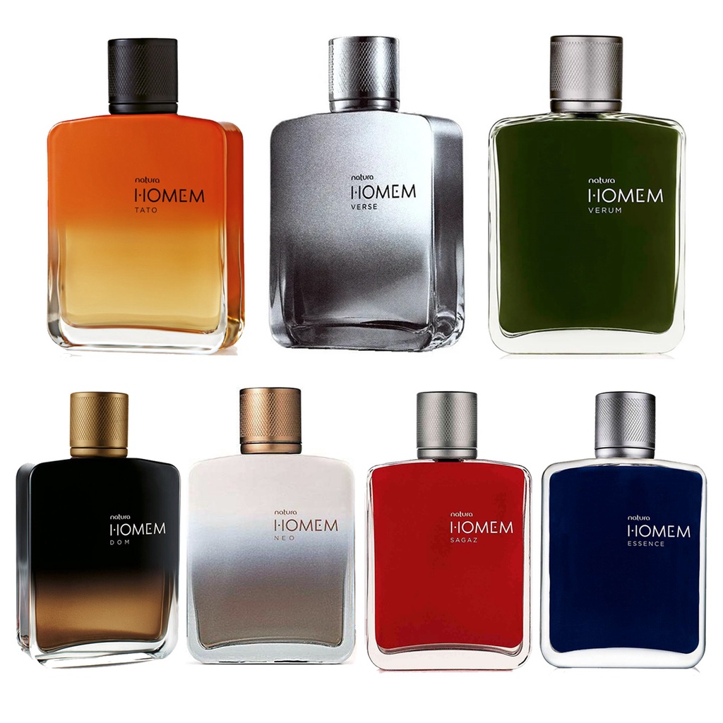 Perfume Deo Parfum Homem Neo/Verum/Tato/Verse/Essence/Sagaz/ Natura 100ml  Original/ Lacrado Escolha o seu | Shopee Brasil