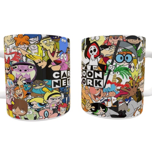 Caneca personalizada- Cartoon Network melhores desenhos Billy e mandy Johnny Bravo Super poderosas Du dudu e edu Mansão