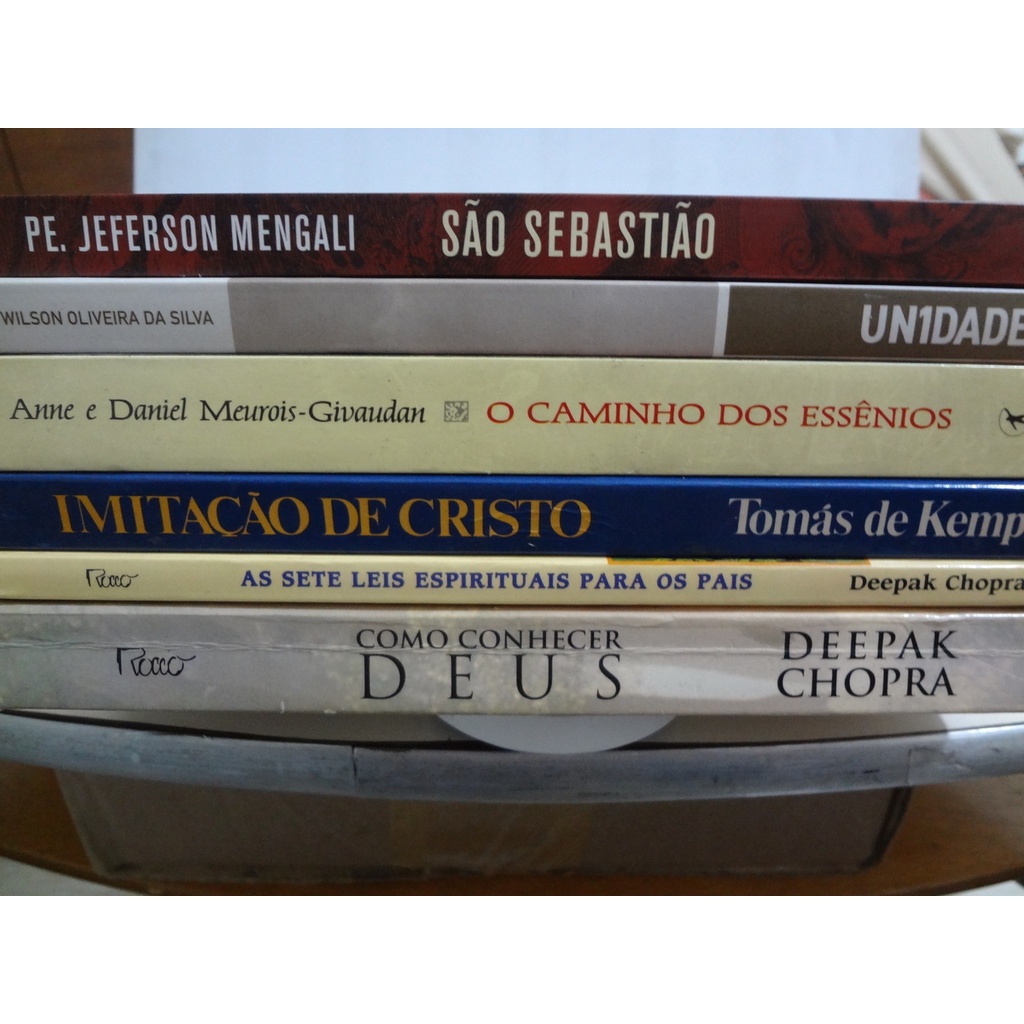 Livros 7 Leis Espirituais do Sucesso / Caminho dos Essênios / Imitação de Cristo / Deepak Chopra Como Conhecer Deus