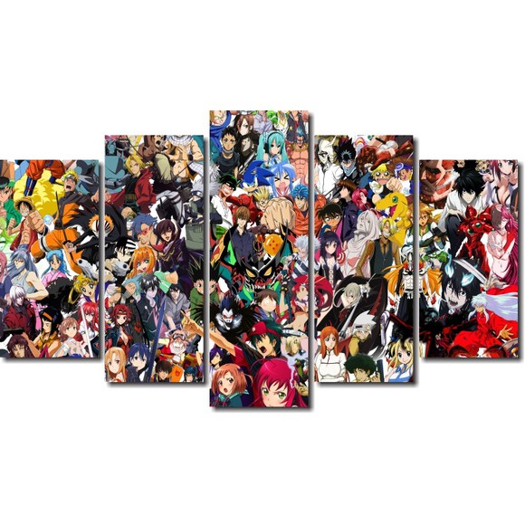 Quadro Decorativo Desenho Anime Dragon Ball Goku Decorar Mosaico