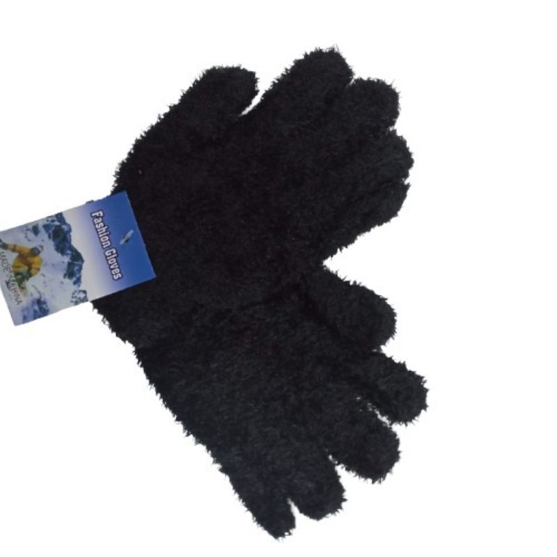 Par De Luva Peluda Bem Fofinho Inverno Frio Adulto