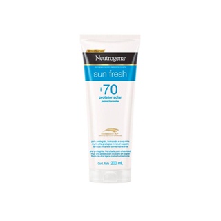 Protetor Solar Neutrogena Sun Fresh FPS 70 200mL em Oferta na Shopee