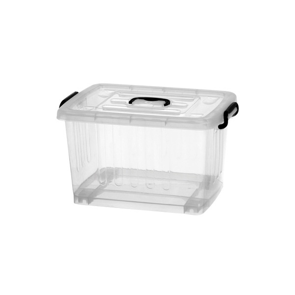 Caixa Container Organizadora Transparente 38,2 Litros Grande Cesto Organizador Multiuso Plastico