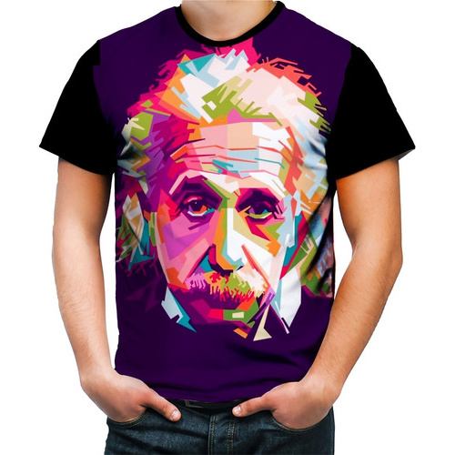 Camisa Camiseta Personalizada Albert Einstein Físico Hd 01