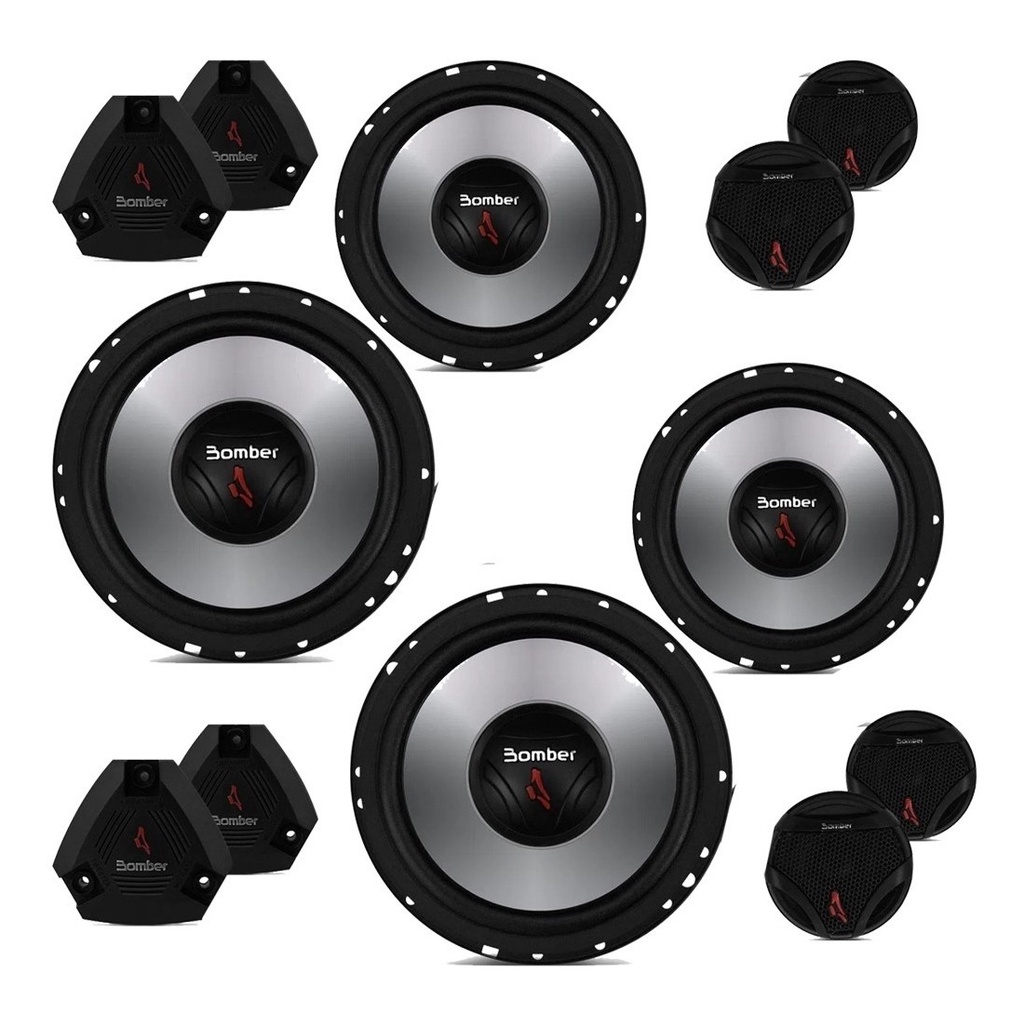 Par Kit 2 Vias 6  Bomber Upgrade 200 Watts Rms - Spare Parts and Accessories for Vehicles