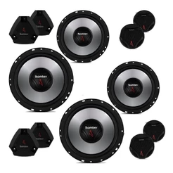 Par Kit 2 Vias 6 Bomber Upgrade 200 Watts Rms