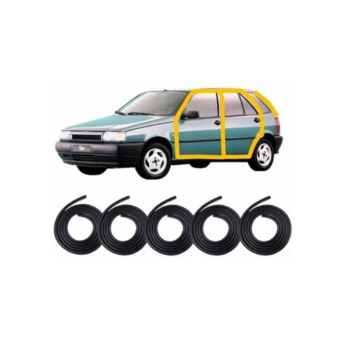 Kit Borrachas De Vedação 4 Portas Uno Elba Tipo Premio 4 Prt em Oferta na Shopee