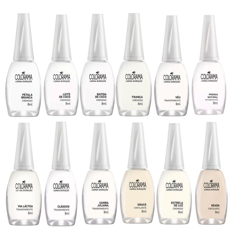 Esmalte Colorama Cremoso Branco em Oferta na Shopee
