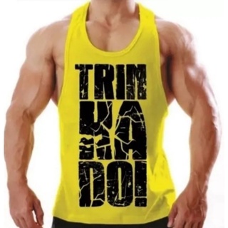 kIT 2 Regata Academia Masculina cavada Regata Malhar Fitness 100% Algodão treino