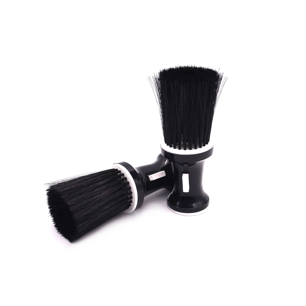 Espanador Talqueira Preto Para Barbearia Para Colocar Talco Remover Resto de Pelo e Cabelo