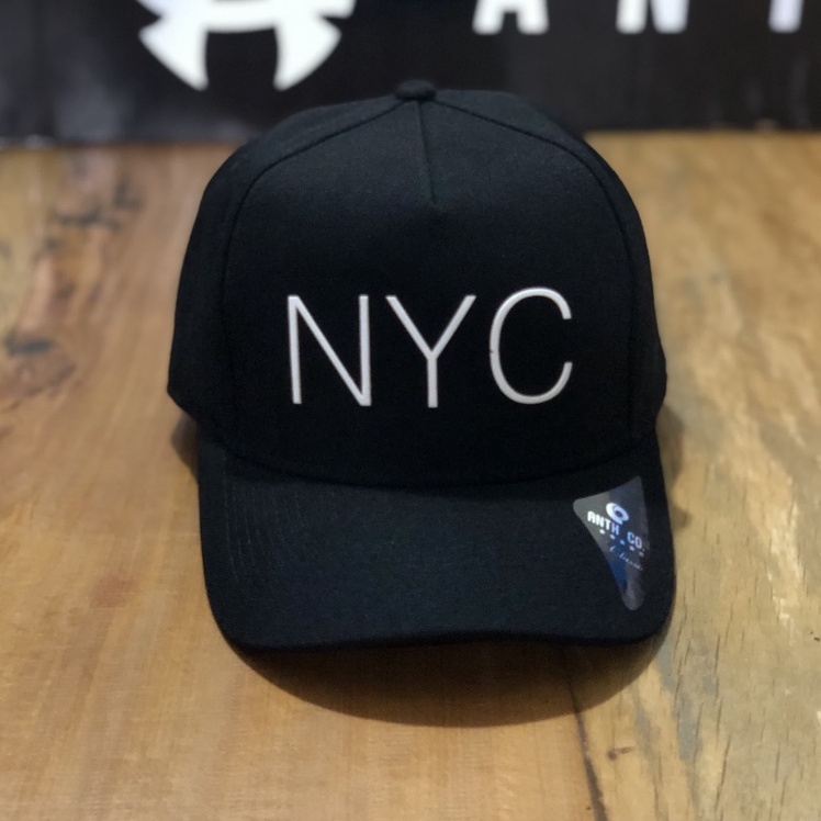 Boné Aba Curva NYC Anth New York City Snapback NY Sarja Premium preto NYC branco