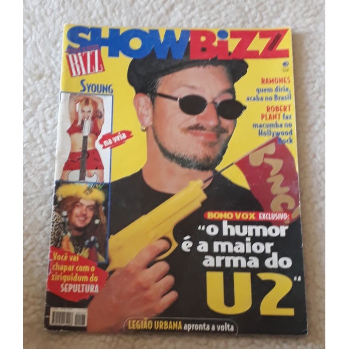 Revista Show Bizz Edição 127 Ano 11 Número 2 Fevereiro/ 1996 U2