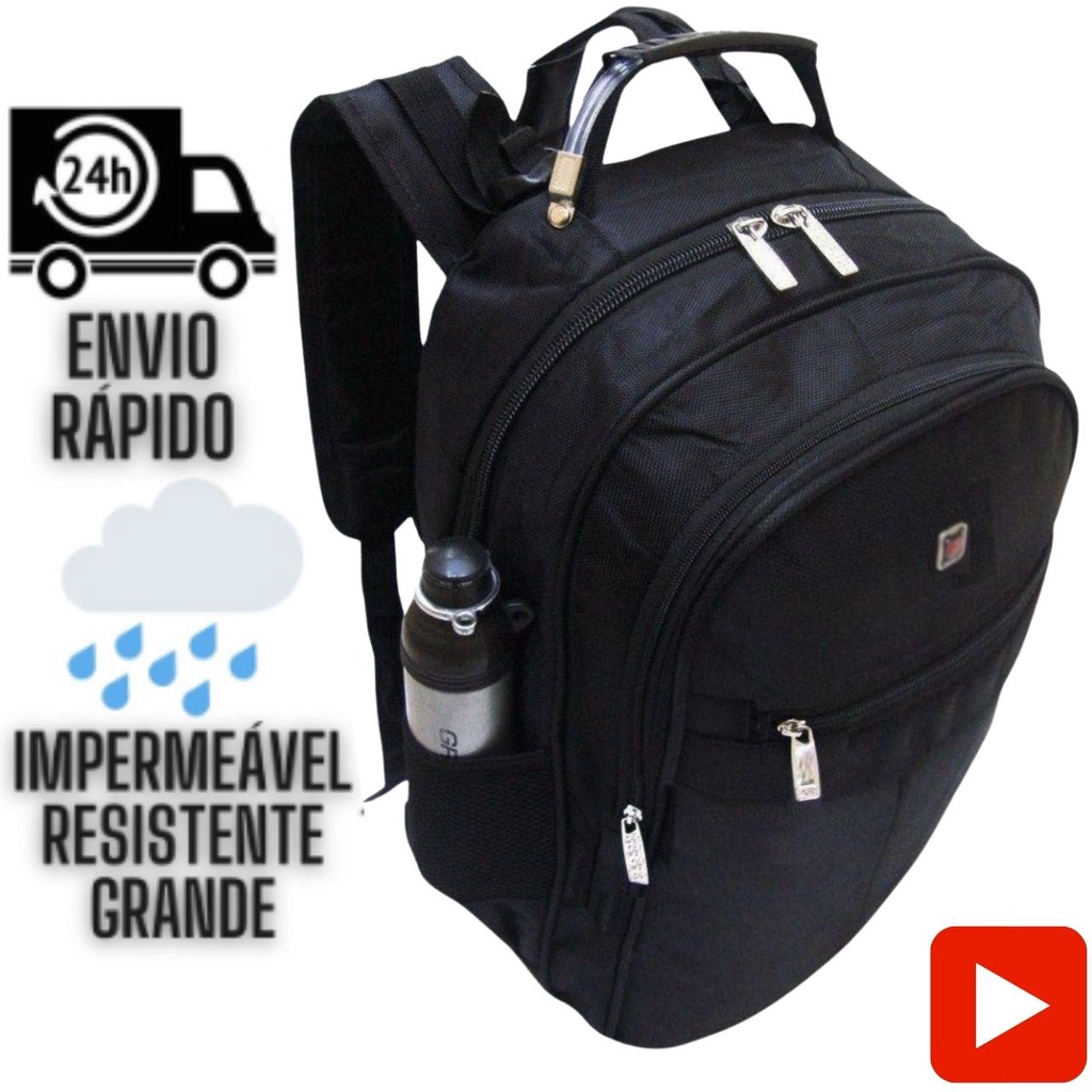 Mochila Grande Masculina Feminina Escolar Faculdade Executiva