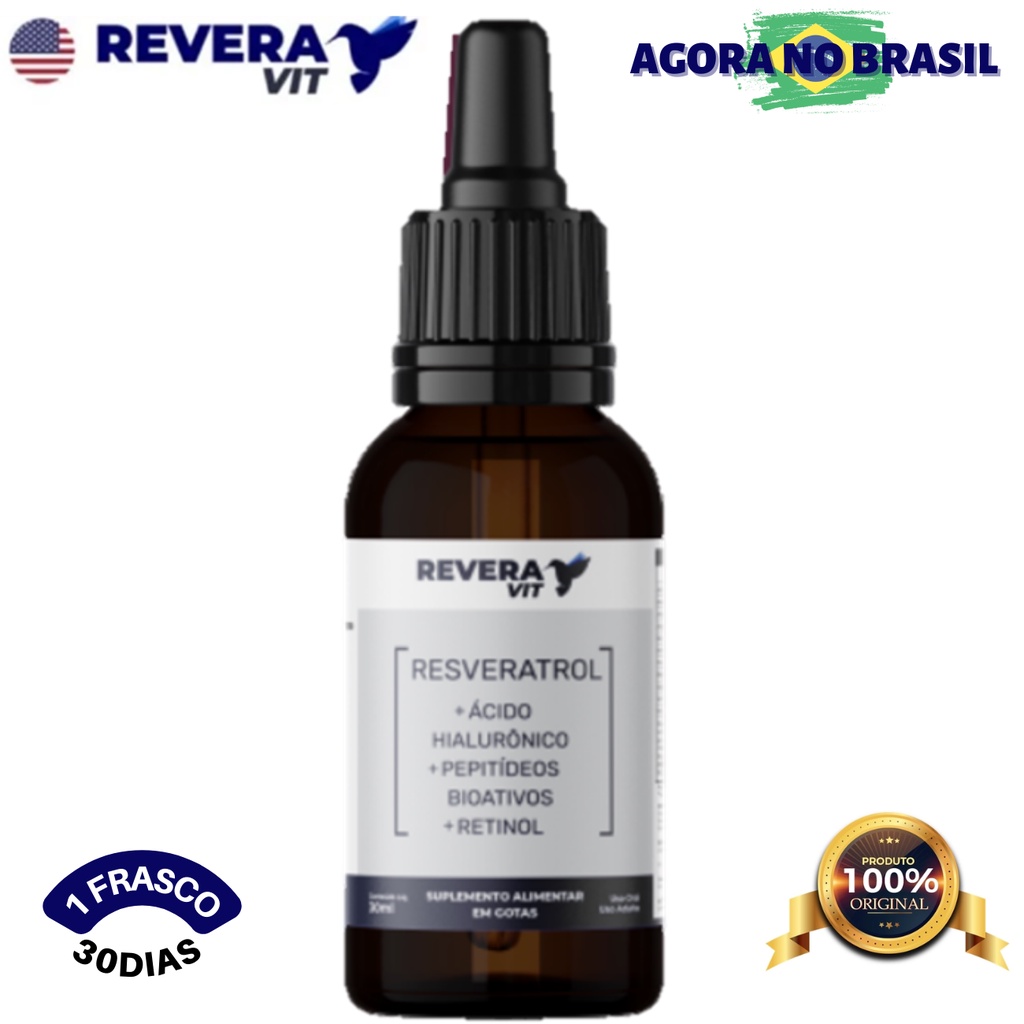 Reveravit O Poderoso Resveratrol Americano Ácido Hialurônico