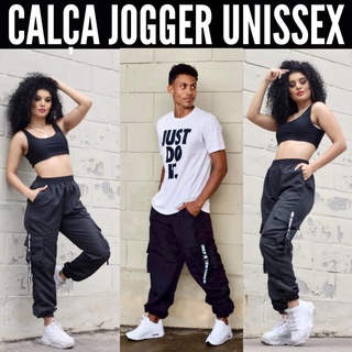 Calça Jogger Feminina Calça Jogger Masculina Calça Jogger Unissex Calça Jogger Tactel Calça Cargo Fita Blogueira Calça Corta Vento