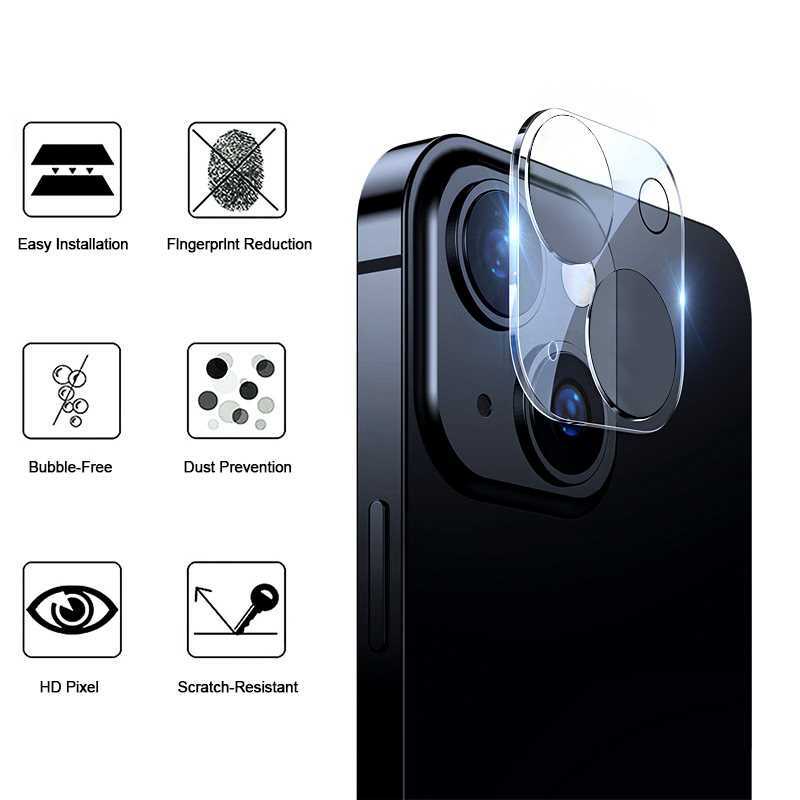 Película de Vidro Para Lente Câmera Transparente Iphone 13 Mini 5.4 / Iphone 13 6.1