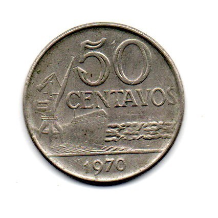 50 Centavos 1970 MBC Moeda Antiga Brasil