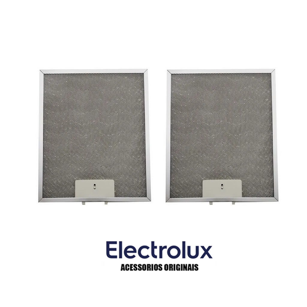 2 FILTROS ALUMINIO DEPURADOR ELECTROLUX De60b De60x ORIGINAL