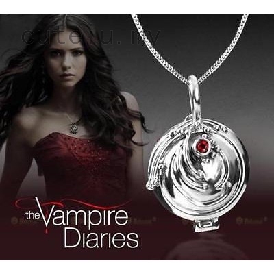 Diários De Vampiro Elena Gilbert Colar De Locket Antigo Pingente Vervain