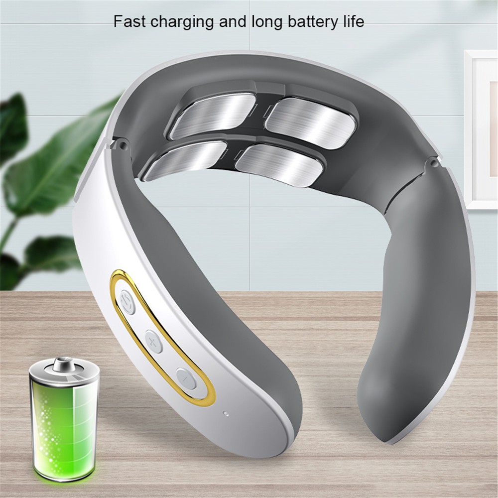 Massageador elétrico de cabeça e coluna cervical / protetor de pescoço multifuncional massageador inteligente