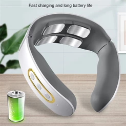 Massageador elétrico de cabeça e coluna cervical / protetor de pescoço multifuncional massageador inteligente