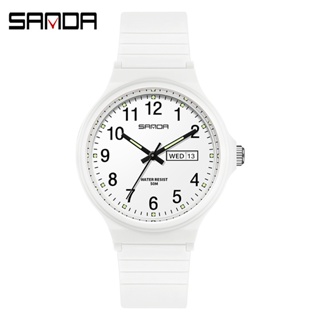 SANDA Relógio De Pulso Feminino Eletrônico À Prova D'água Com Calendário/Semana/Esportivo/Casual/Da Moda 6060-2 em Oferta na Shopee