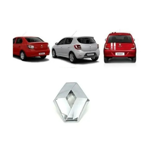 Emblema TRASEIRO Mala Renault Logan Sandero Clio Duster Fluence Megane