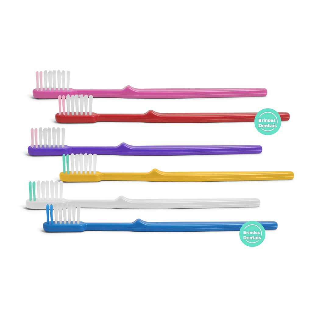 Escova Dental Descartável Sortida | 100 unidades em Oferta na Shopee