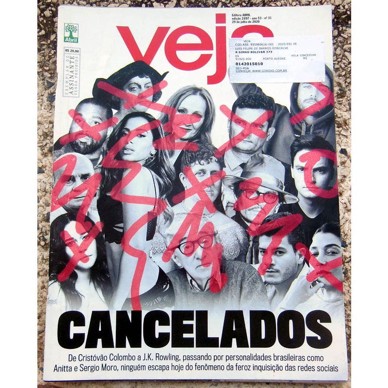 Revista Veja 2697 Cancelados - Anitta Sérgio Moro Paris Jackson Debora Secco Manu Gavassi - Julho 2020