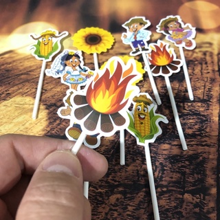 10~60tag para doces enfeite festa decoração festa junina festa de São João (chocobraz) 61.8 em Oferta na Shopee