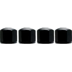 Capa de Parafuso 16 pçs 17mm Preta Lisa