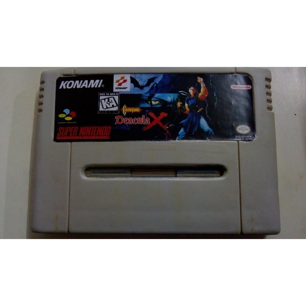 Fita Castlevania Dracula X Jogo Snes Cartucho Super nintendo