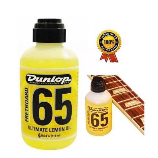 Óleo De Limão Dunlop F65 Para Escalas Guitarra Baixo Violão Ukulele Cavaco Cavaquinho