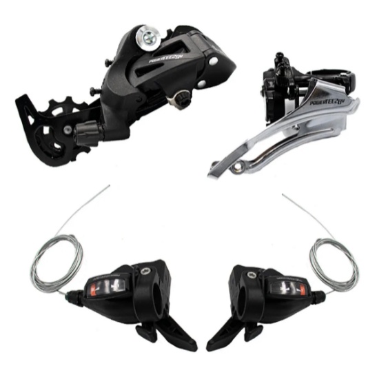 Kit Relação 8v Passador Rapidfire+câmbio Traseiro/dianteiro