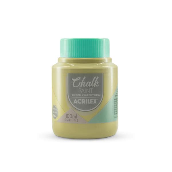 Tinta Chalk - Moscatel 839 100ml - Pode ser usada em MDF, Gesso, Cerâmica, Galvanizado, Metal, Plástico e Vidro.