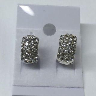 Brinco  Argola Masculino Feminino Cravejado Strass Brilho em Oferta na Shopee