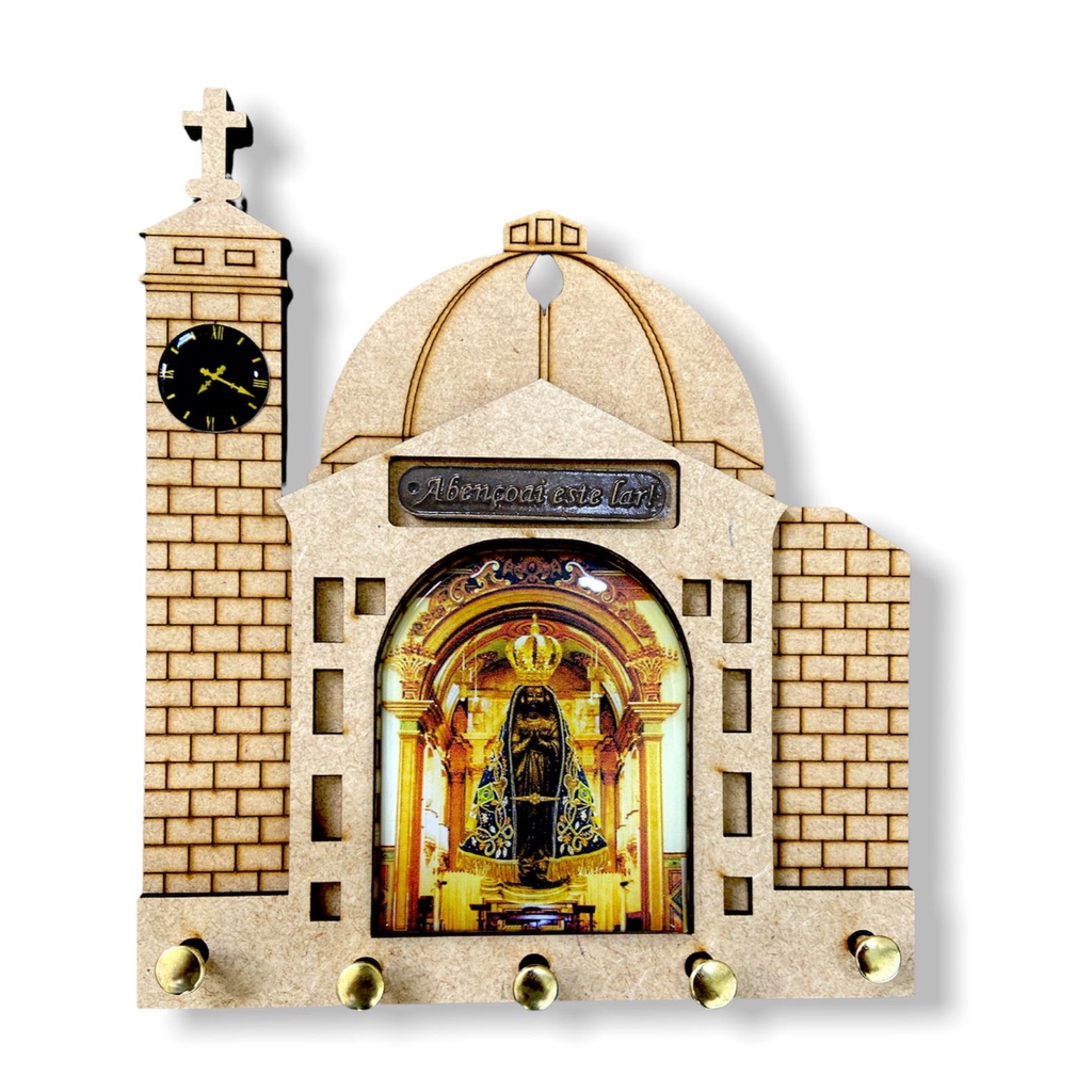 Porta Chave NS Aparecida Abençoe Este Lar Santuario Nacional em Oferta na Shopee